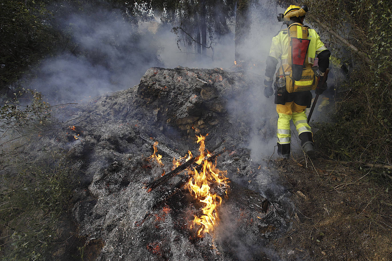 El incendio forestal de Montitxelvo, en imágenes