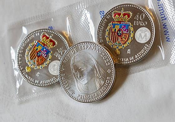 Moneda de colección para conmemorar el 18 cumpleaños de la princesa.