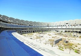 Vista del interior del nuevo estadio del Valencia.