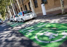 Puntos de recarga de coches eléctricos.