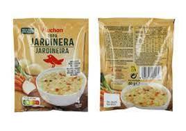 Sopa jardinera de la marcha Auchan.