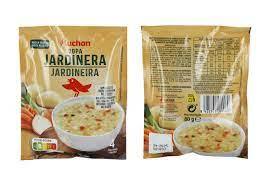 Sopa jardinera de la marcha Auchan.