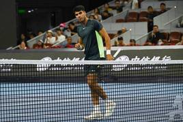 Carlos Alcaraz, en el torneo de China.