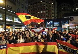 Protesta en valencia este jueves.