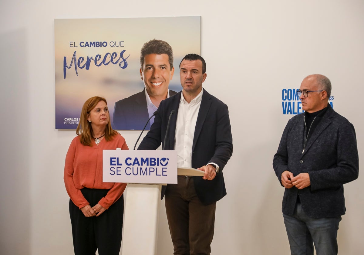 Vicent Mompó, este viernes ante los medios de comunicación.