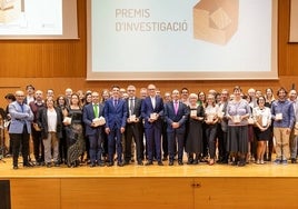 Foto de grupo de los premiados.