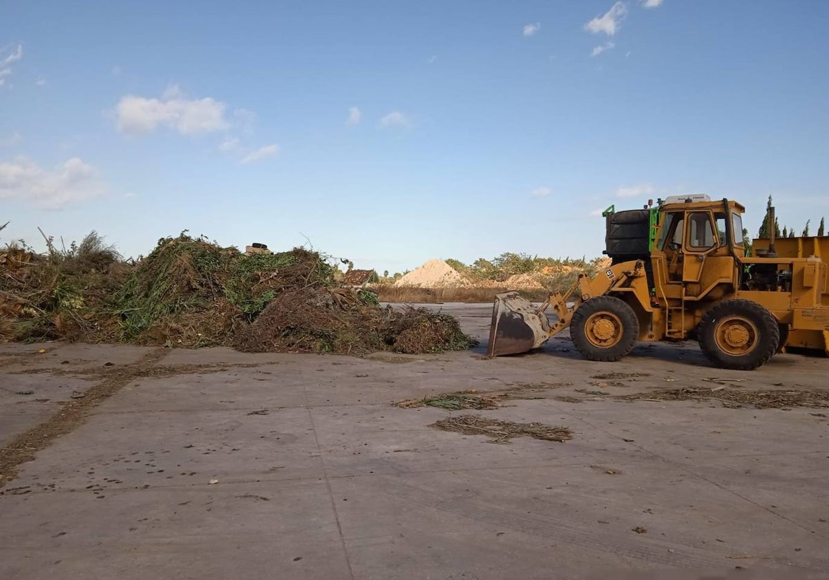 La planta de compostaje de Dénia, en la partida Caragussos.