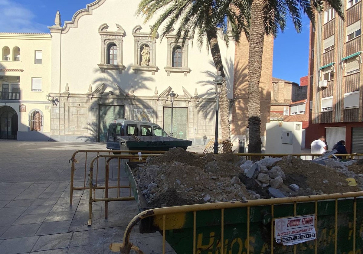 Plaza del Rosario del Canyamelar, donde se registran problemas incívicos.