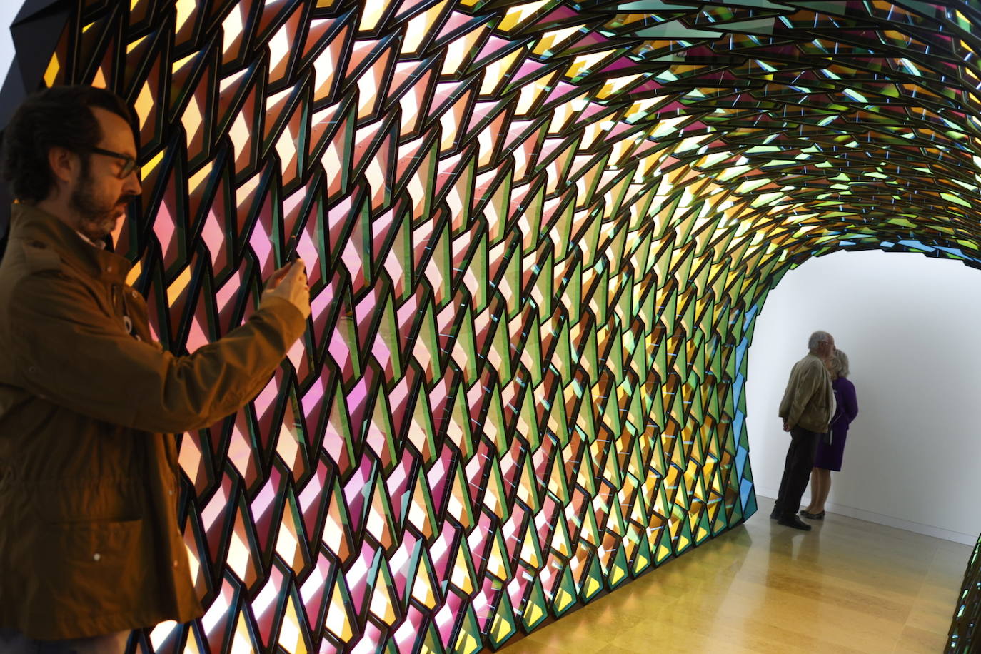 Los primeros visitantes estrenan el Centro de Arte Hortensia Herrero