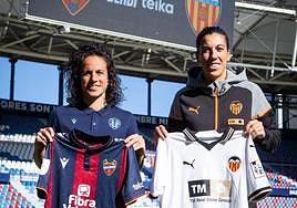 María Alharilla y Marta Carro, el pasado viernes en el Ciutat de València.