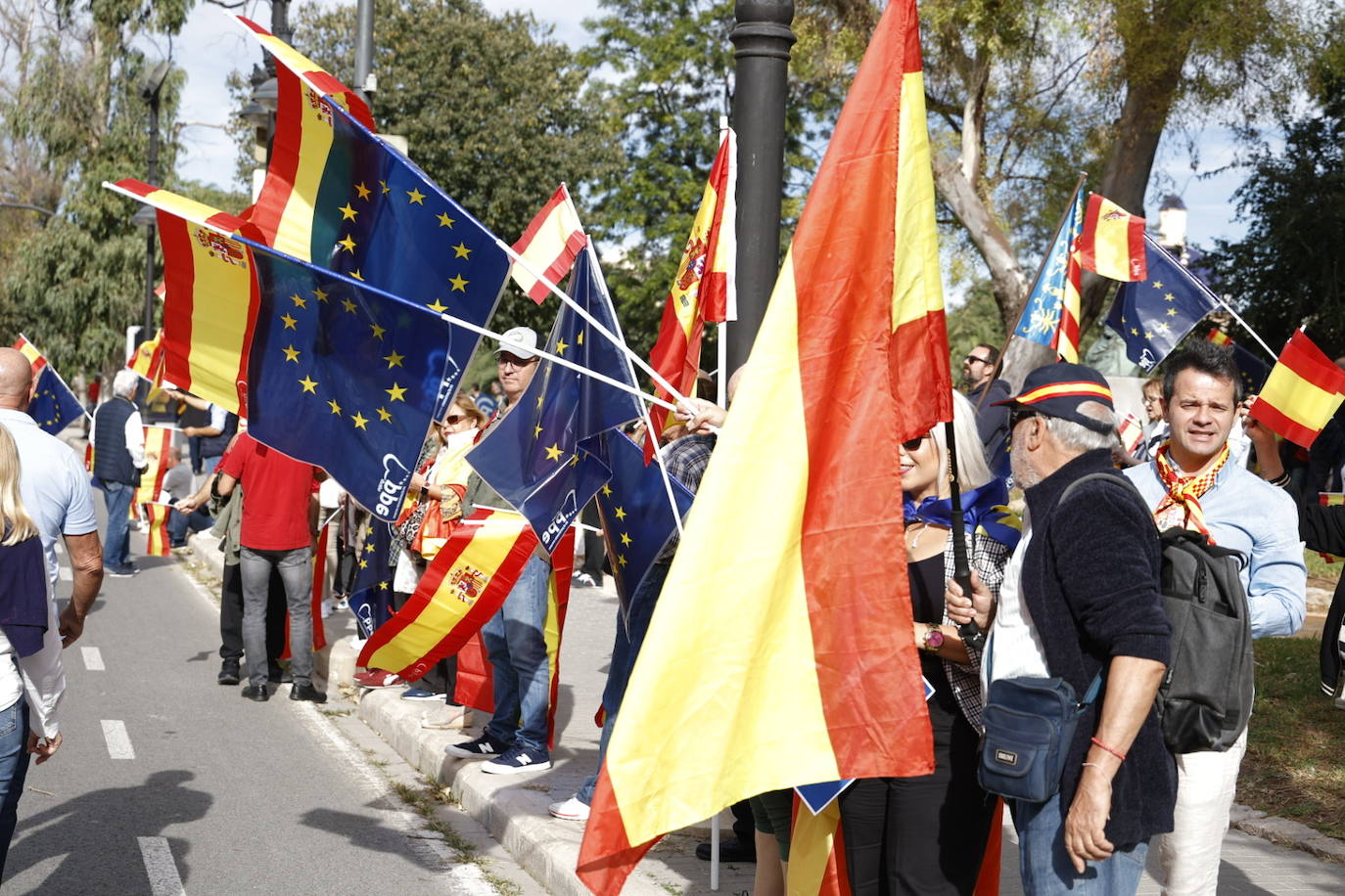 Fotos de la manifestación en Valencia contra la amnistía