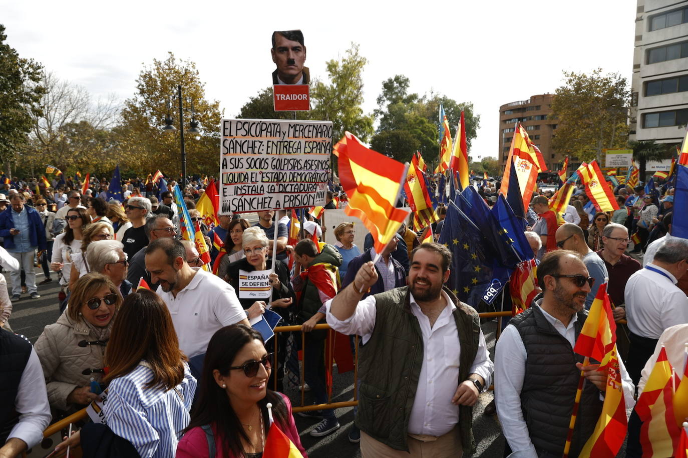 Fotos de la manifestación en Valencia contra la amnistía