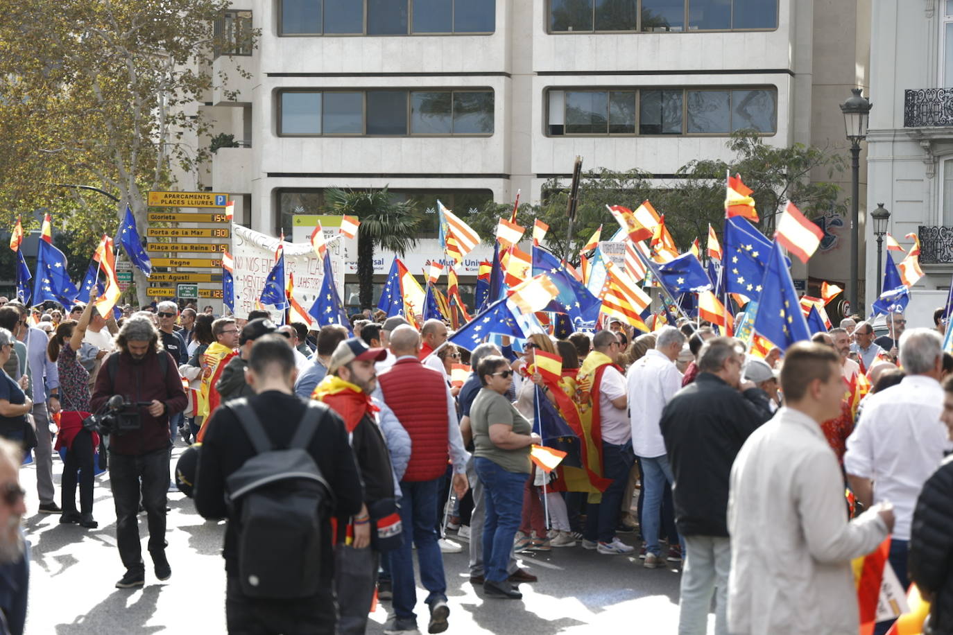 Fotos de la manifestación en Valencia contra la amnistía