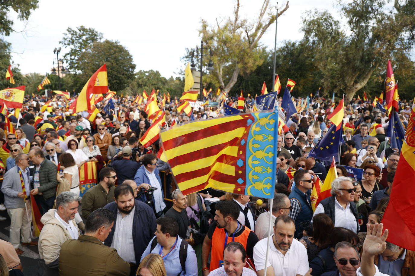 Fotos de la manifestación en Valencia contra la amnistía