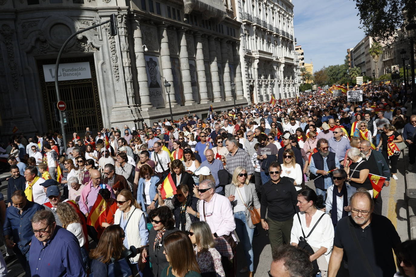 Fotos de la manifestación en Valencia contra la amnistía