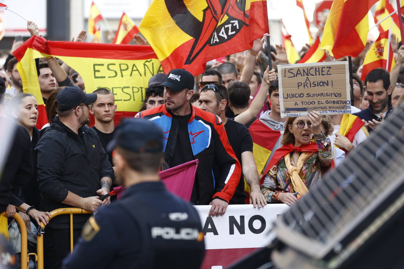 Fotos de la manifestación en Valencia contra la amnistía