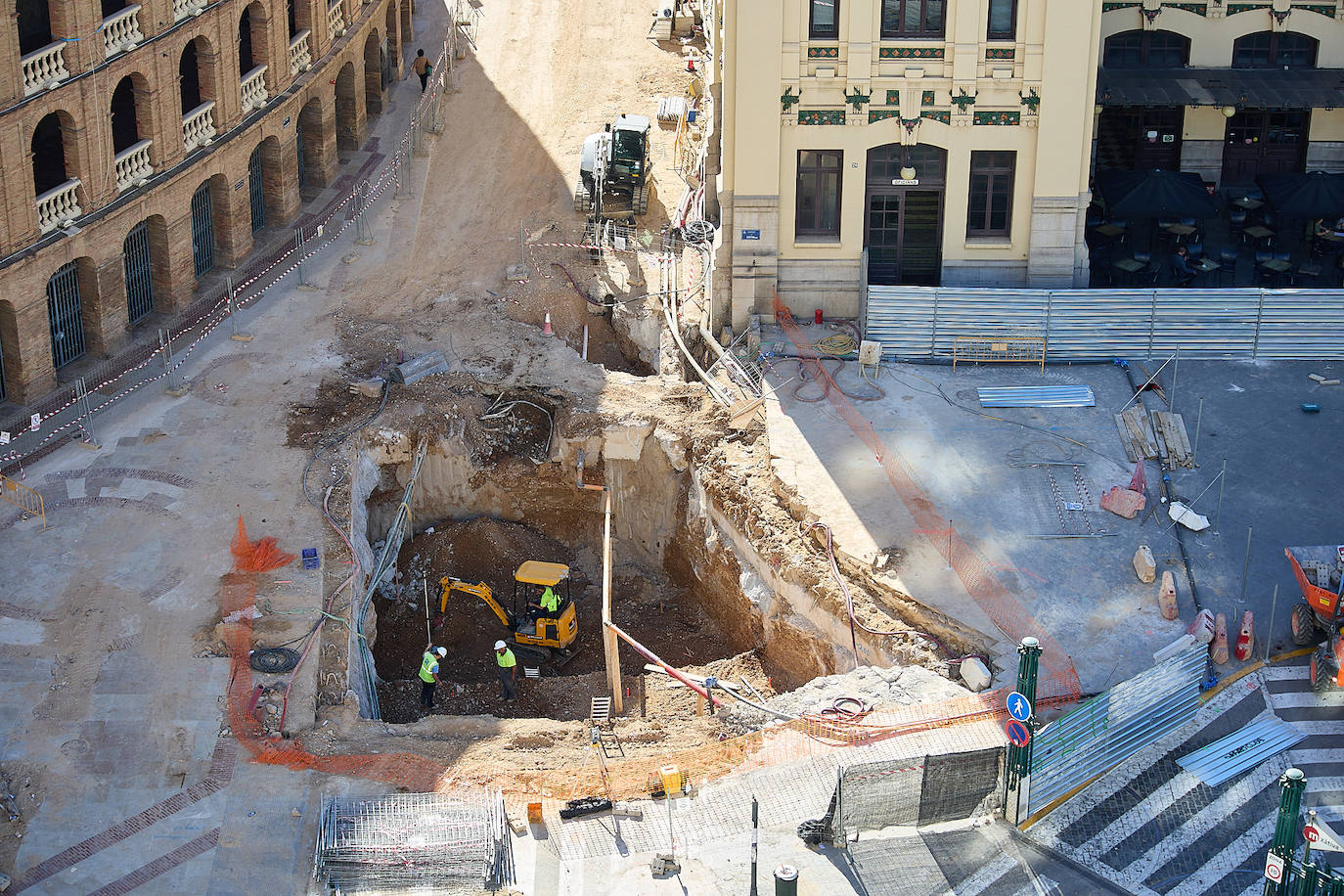 Avanzan las obras del túnel del metro de la calle Alicante en Valencia