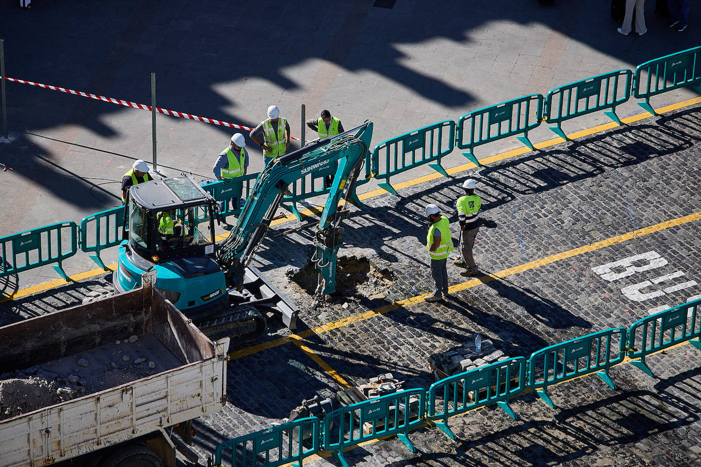 Avanzan las obras del túnel del metro de la calle Alicante en Valencia