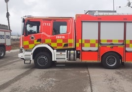 El nuevo camión de bomberos.