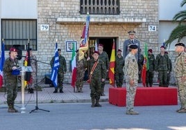 Acto de relevo del cargo en la Basa Militar Jaime I de Bétera.