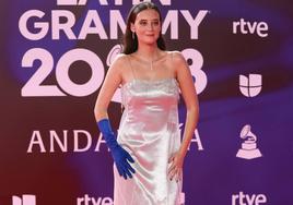 Victoria Federica en la alfombra roja de los Latin Grammy 2023 en Sevilla.