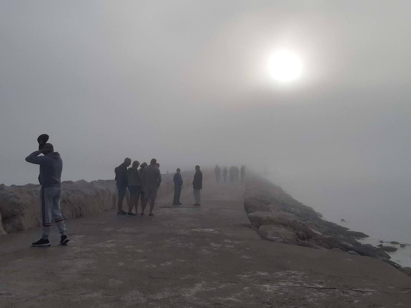 La niebla cubre Dénia