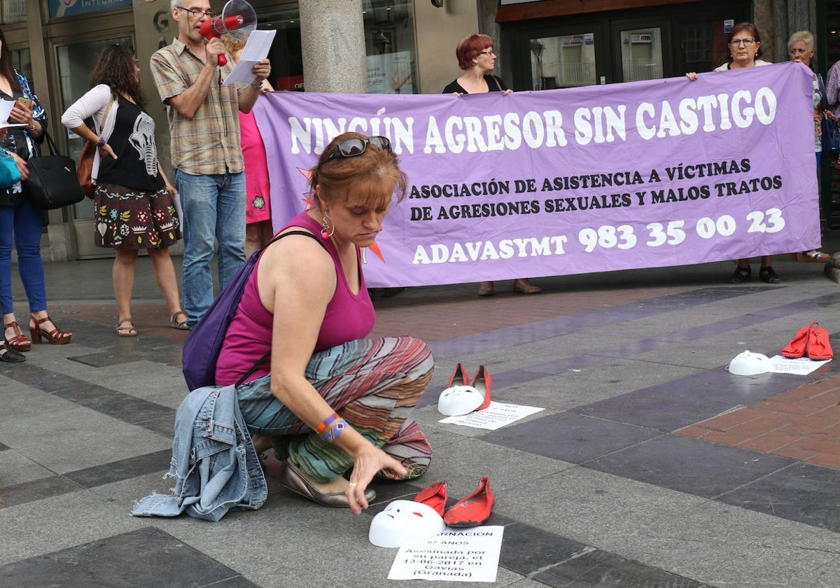 Concentración contra la violencia sexual.