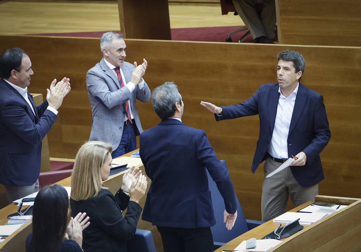 Mazón, al PSPV por la amnistía: «Les ha superado la reacción de la gente»