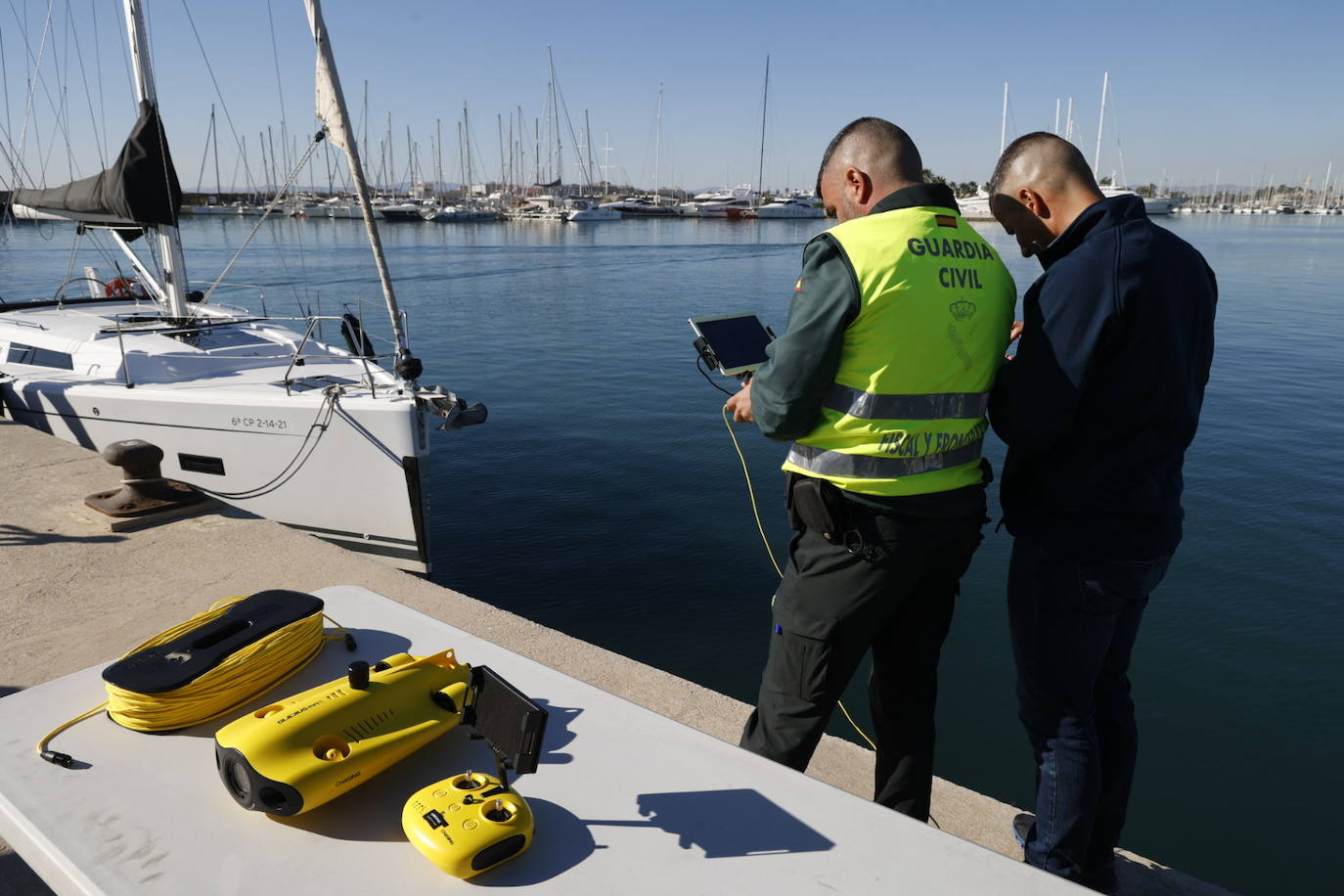 Presentación de los drones submarinos de la Guardia Civil detectar &#039;narcobuzos&#039;