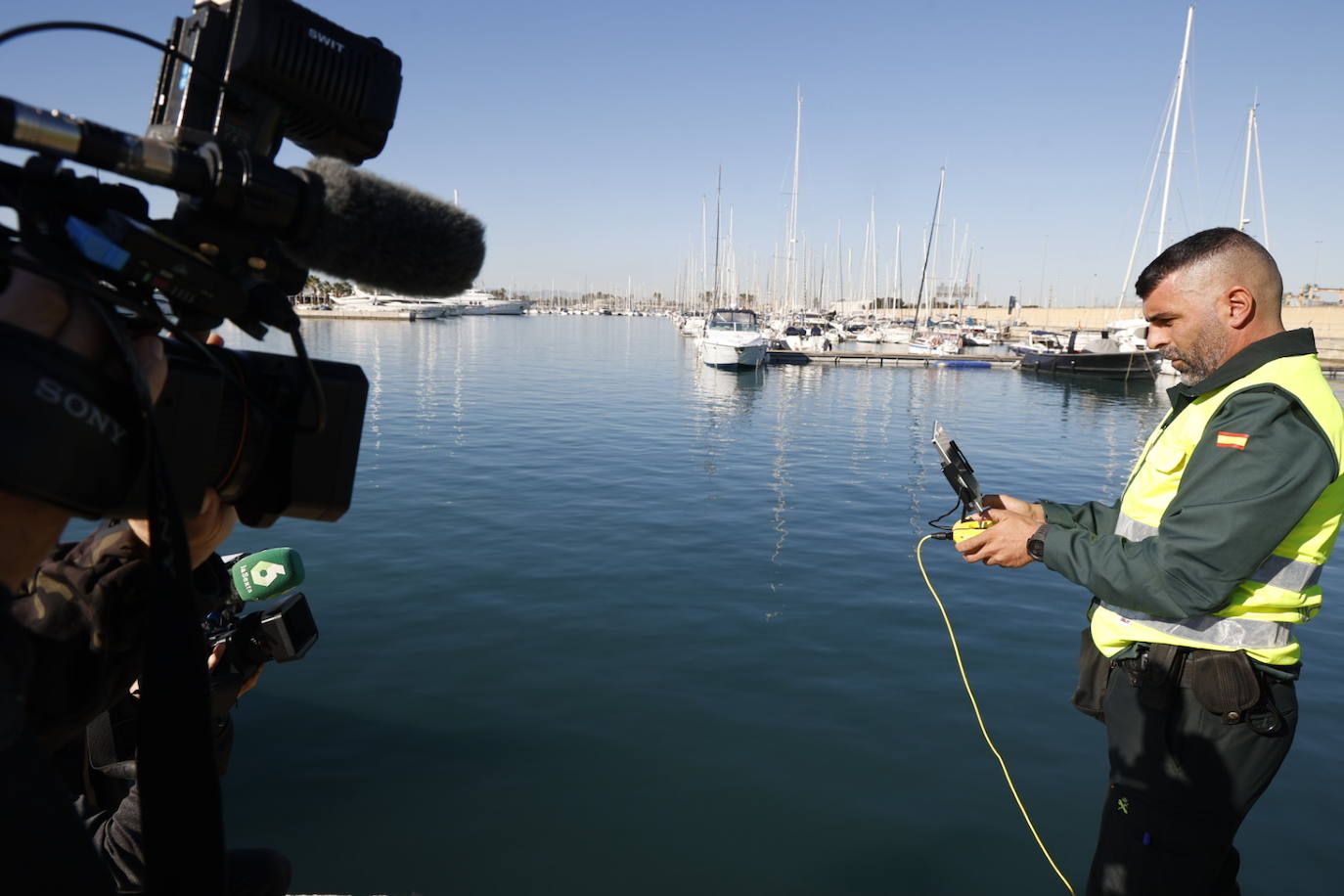 Presentación de los drones submarinos de la Guardia Civil detectar &#039;narcobuzos&#039;