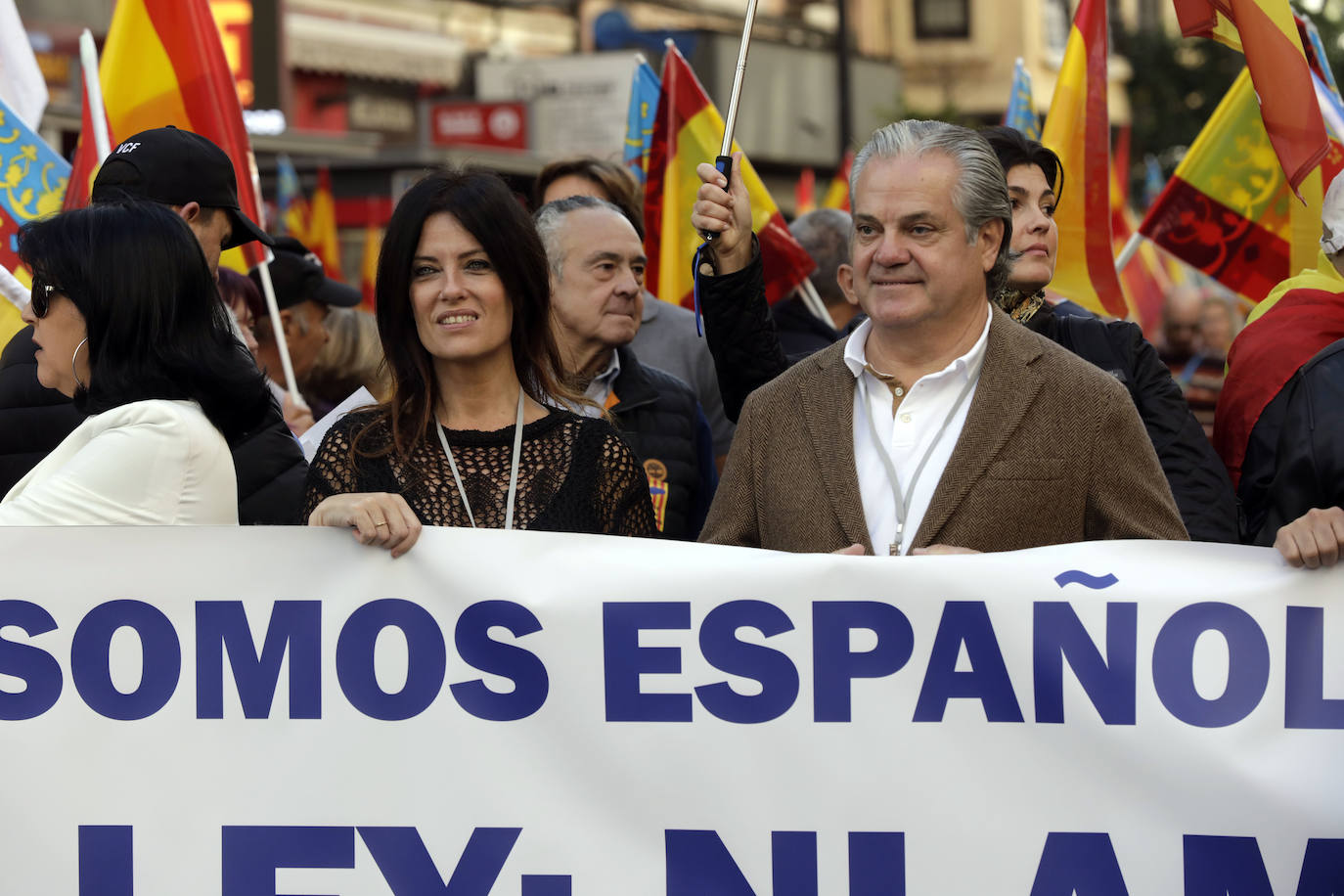 Manifestación contra la amnistía en Valencia