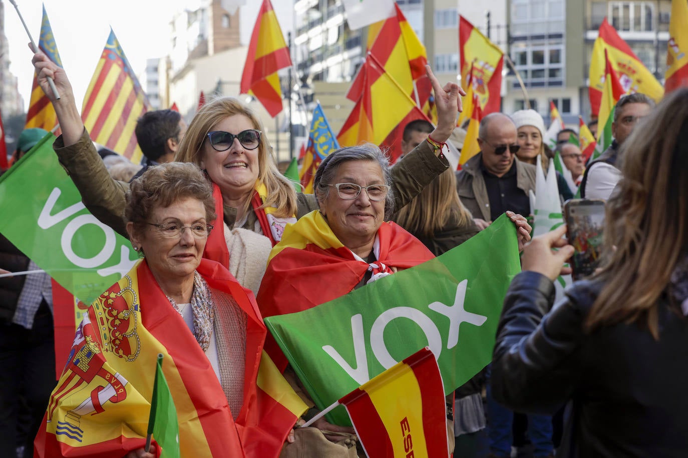 Manifestación contra la amnistía en Valencia