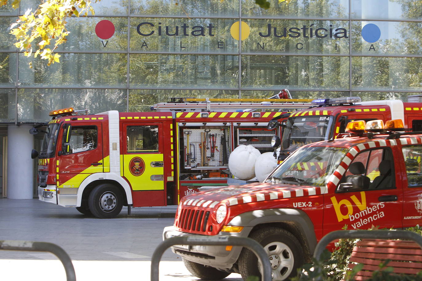 Camiones de Bomberos de Valencia en una imagen de archivo.