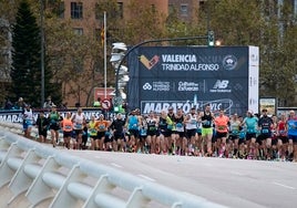 Participantes de la edición número 42 del Maratón de Valencia.