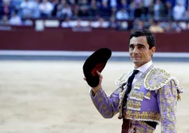 El torero Paco Ureña tras una faena.