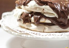 Cocina con Vicky: Pavlova triple de chocolate y mascarpone