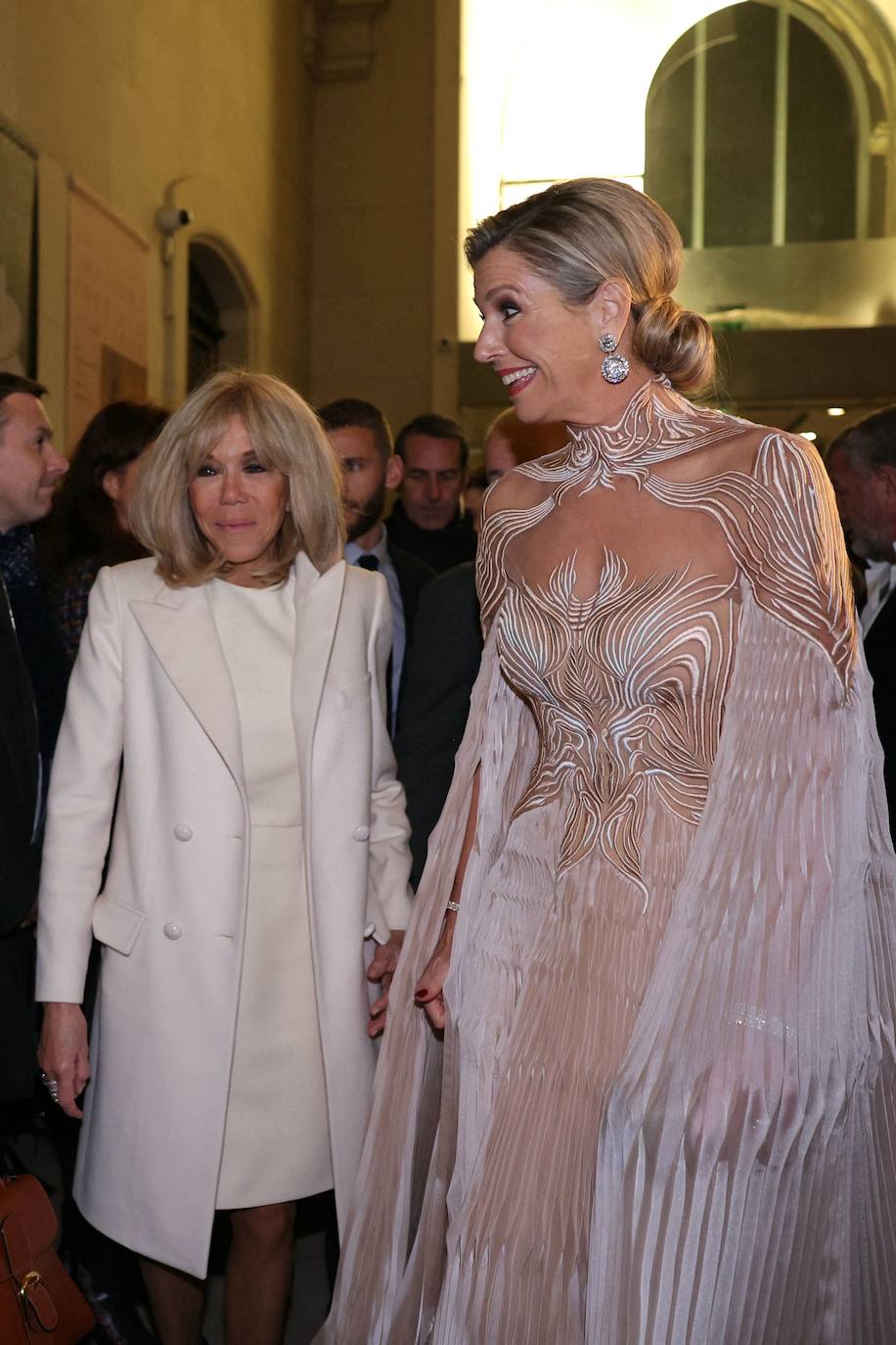 Máxima de Holanda y su aplaudido vestido con transparencias