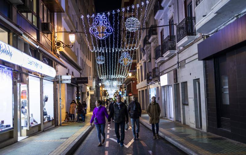 Calles de Alicante en Navidad