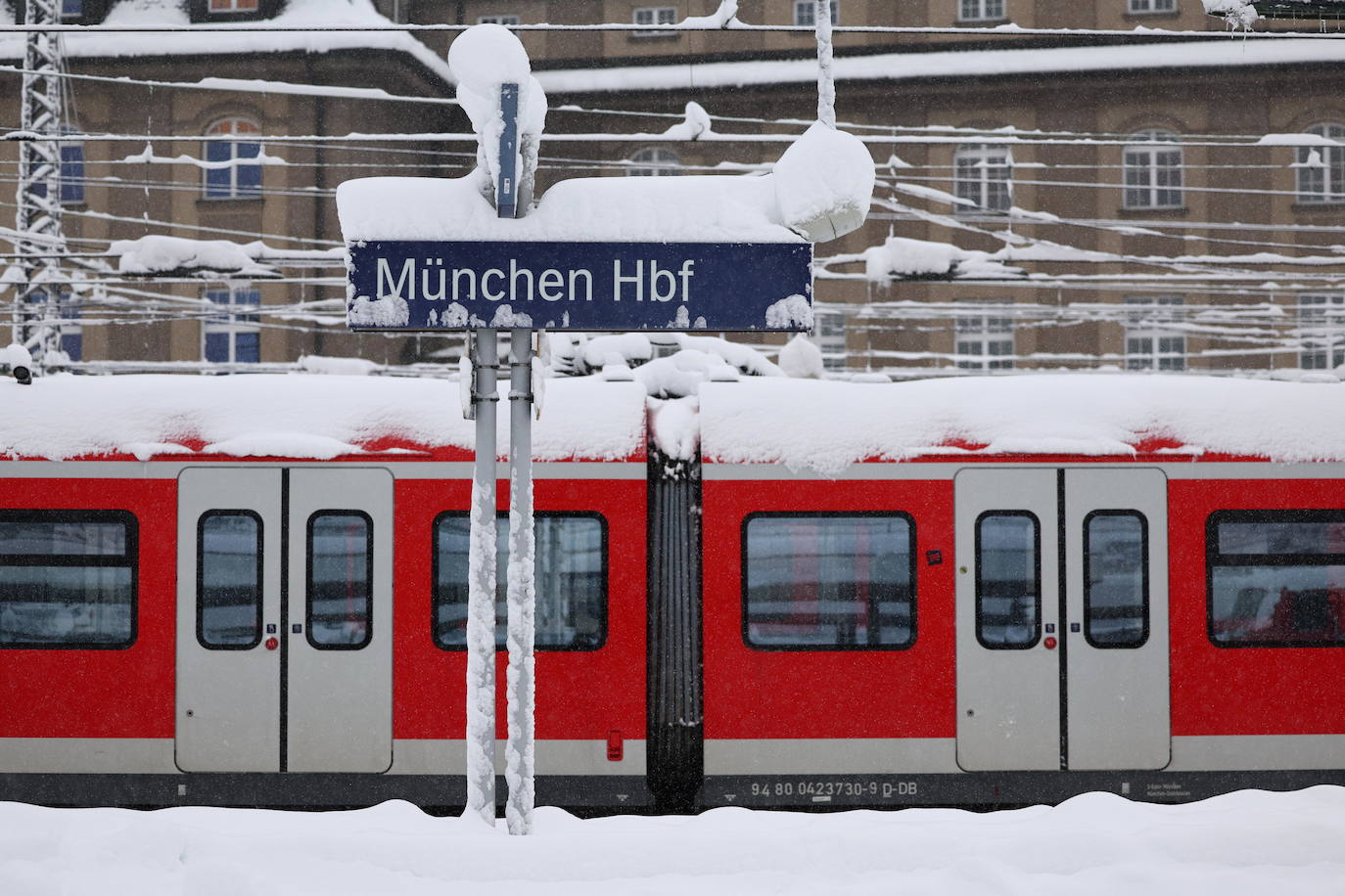 Múnich, sepultada bajo la nieve