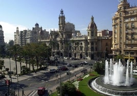 Plaza del Ayuntamiento de Valencia, en imagen de archivo.