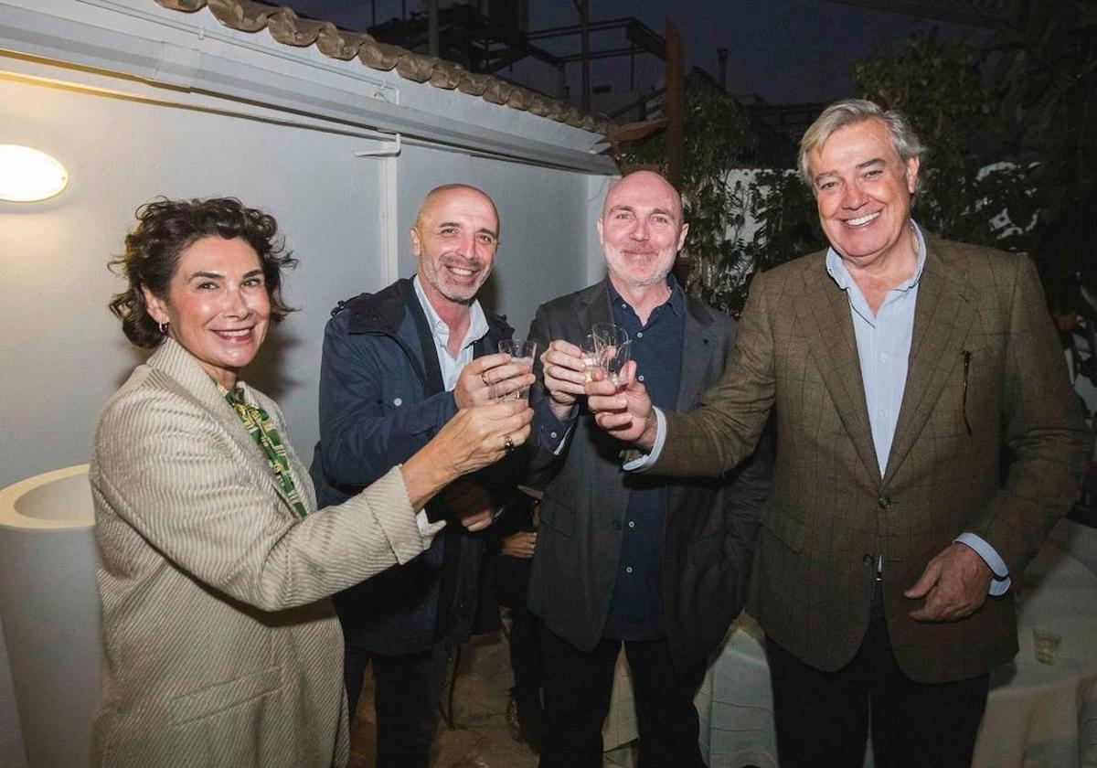 Ana Serratosa, José Miguel Ángel Olleros, Pedro Medina y Javier Vela.