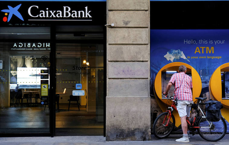 Una oficina de Caixabank.