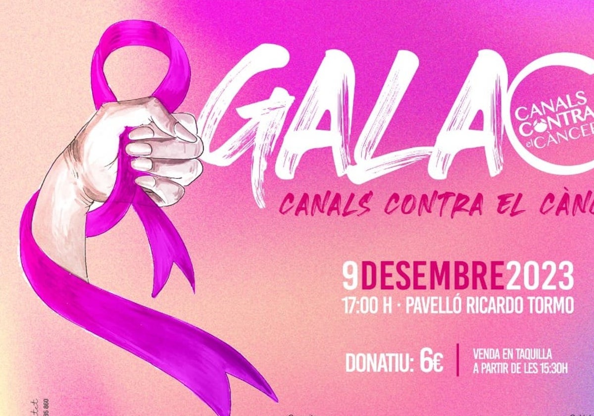 Cartel Gala contra el Cáncer.