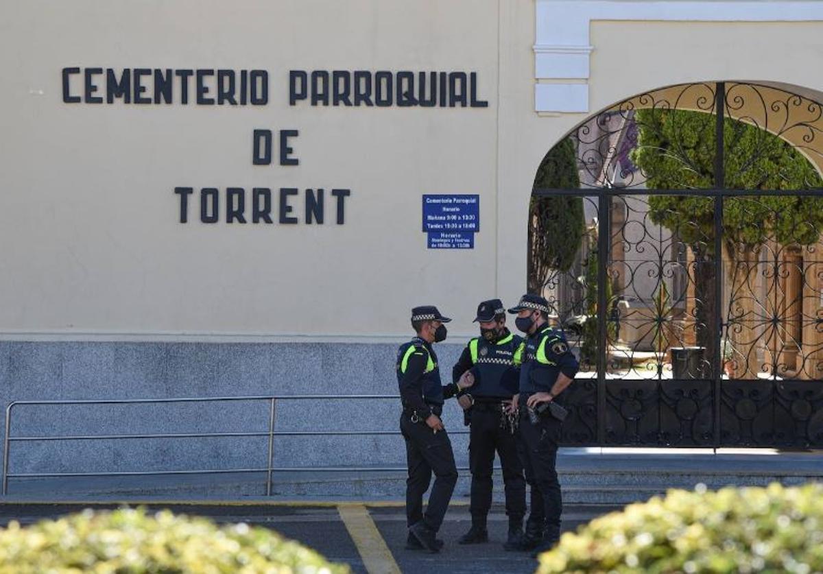 El cementerio de Torrent, el día del suceso.