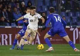 Pepelu, durante el partido ante el Getafe.