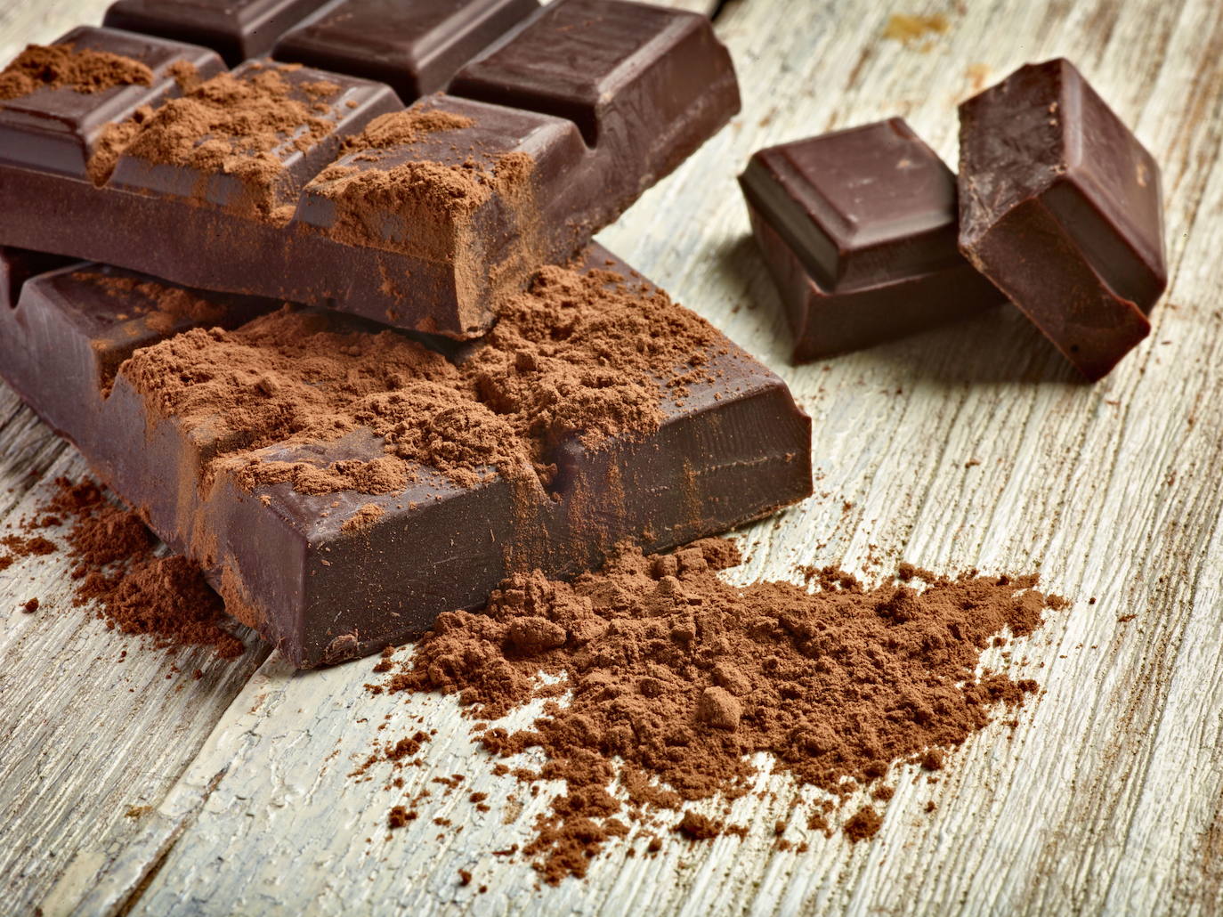 Una tabla de chocolate en una imagen de archivo.