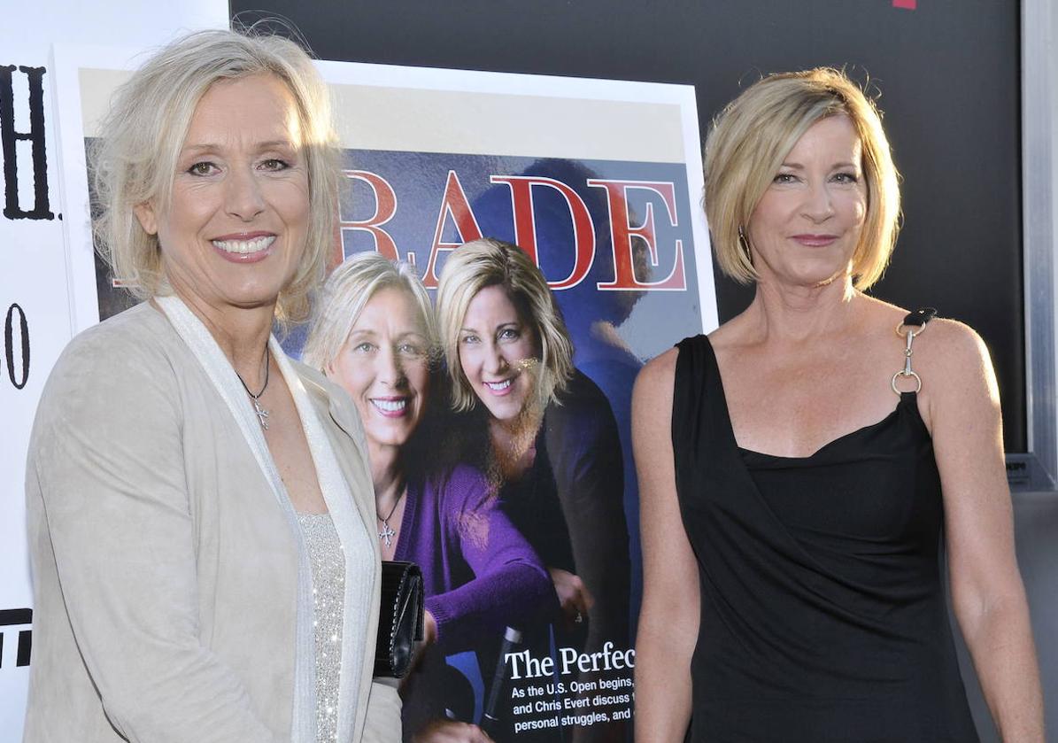 Martina Navratilova y Chris Evert.