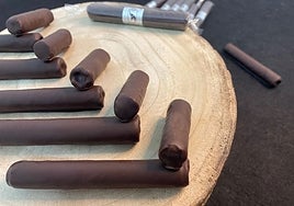 Cubanitos de chocolate.