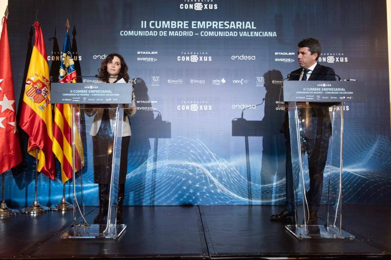 La Cumbre empresarial entre Madrid y Valencia, en imágenes