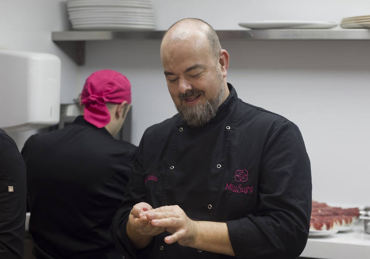 El castellonense Pedro Salas, chef ejecutivo de Miss Sushi.